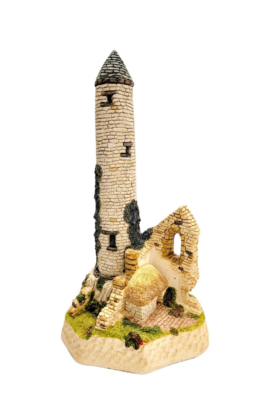 1991 THE IRISH ROUND TOWER DAVID WINTER COTTAGE hand made & painted