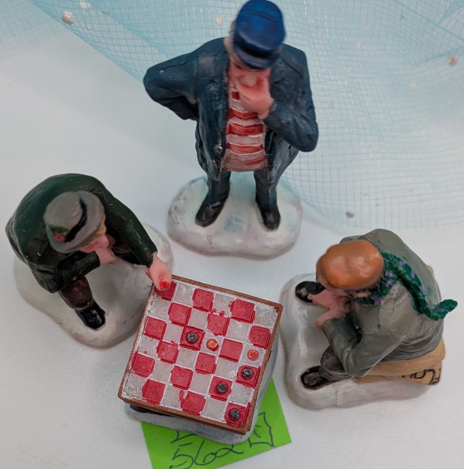 Lemax Playing Checkers nautical Christmas Village Figurine NO BOX INV562