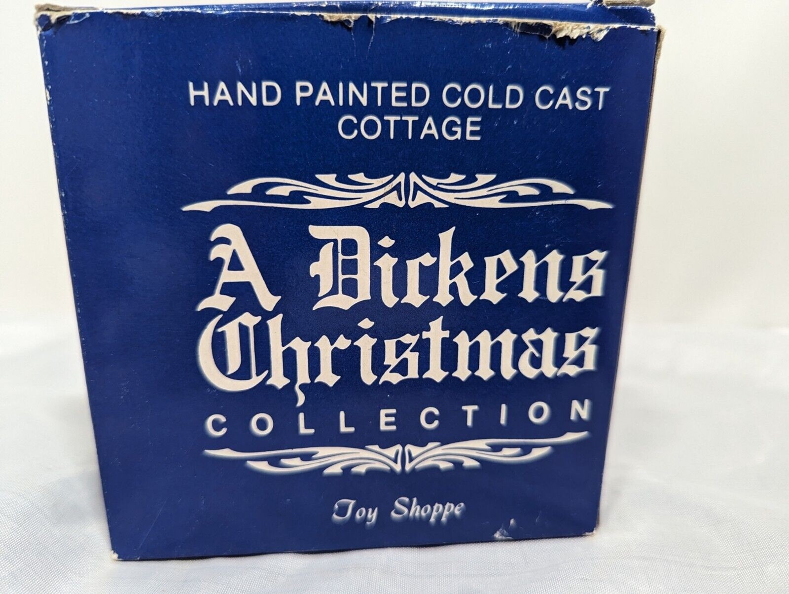 A Dickens Christmas Collection Toy Shoppe 1988 RSVP Inc Cold Cast Cottage