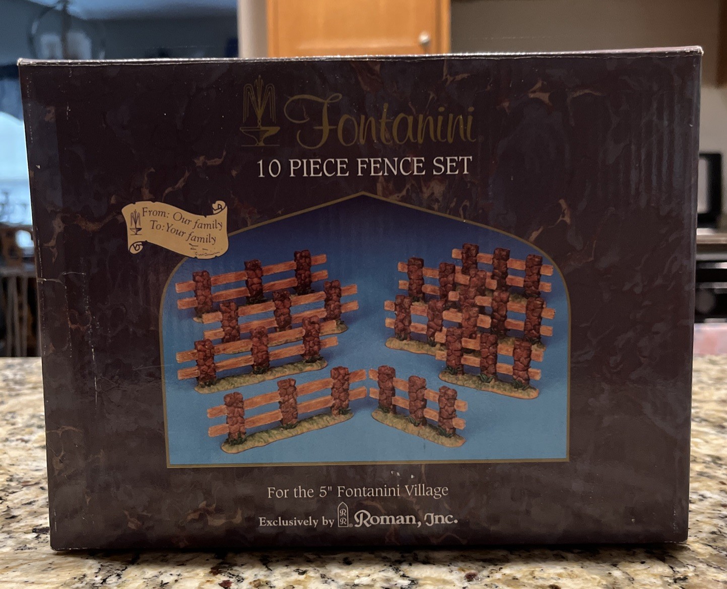 FONTANINI 10 Piece FENCE SET (for 5” Village) #56544 – New in Box