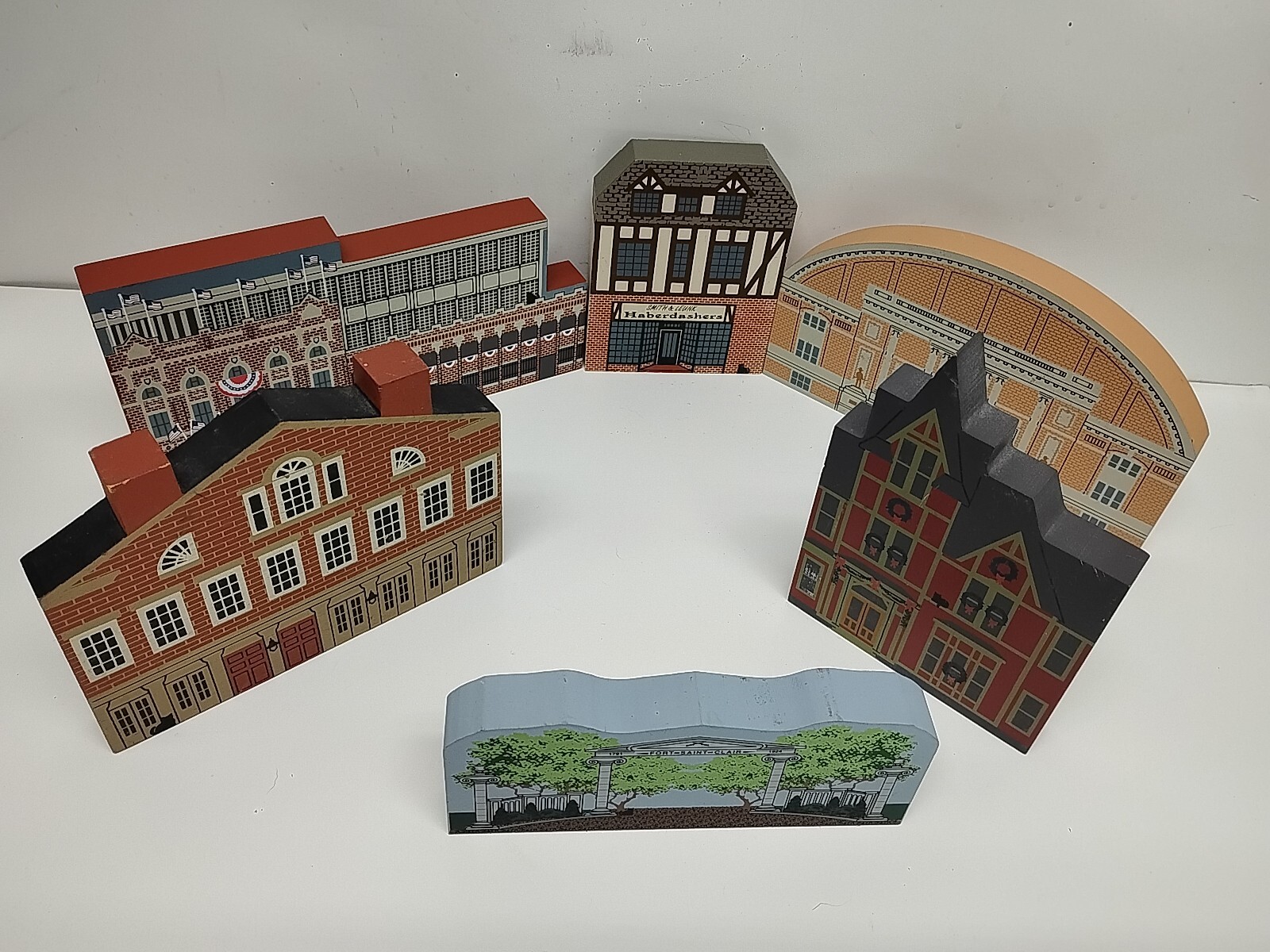 Lot of 6 THE CAT’S MEOW Ohio Buildings by Faline Jones