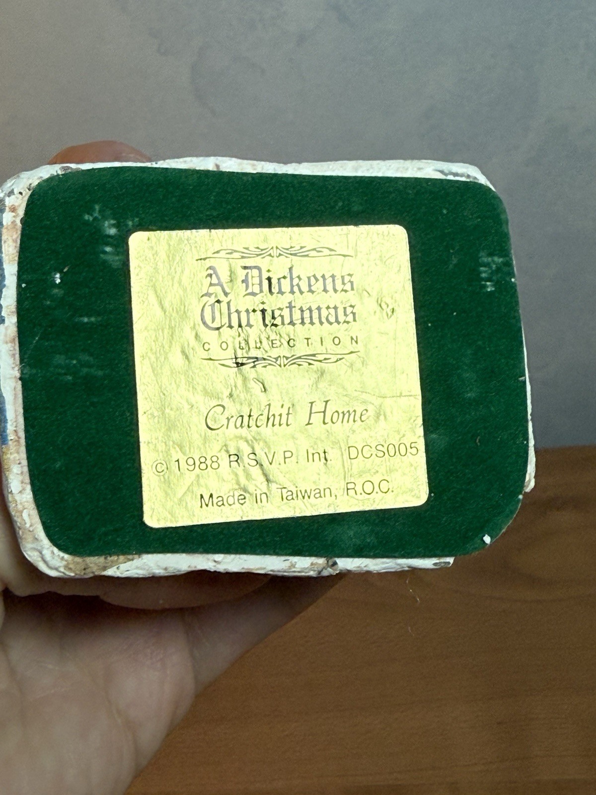 A Dickens Christmas Collection Crachit Home 1988 Hand Painted By RSVP