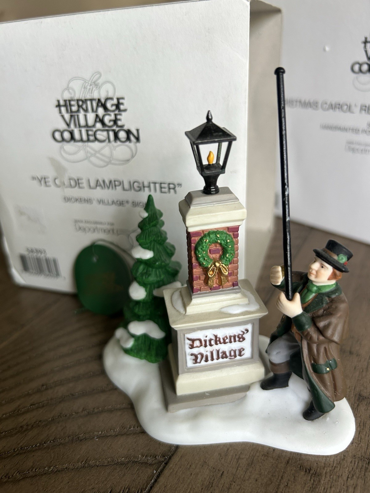Department 56 Heritage Village Accessory Ye Olde Lamplighter Dickens Sign #58393