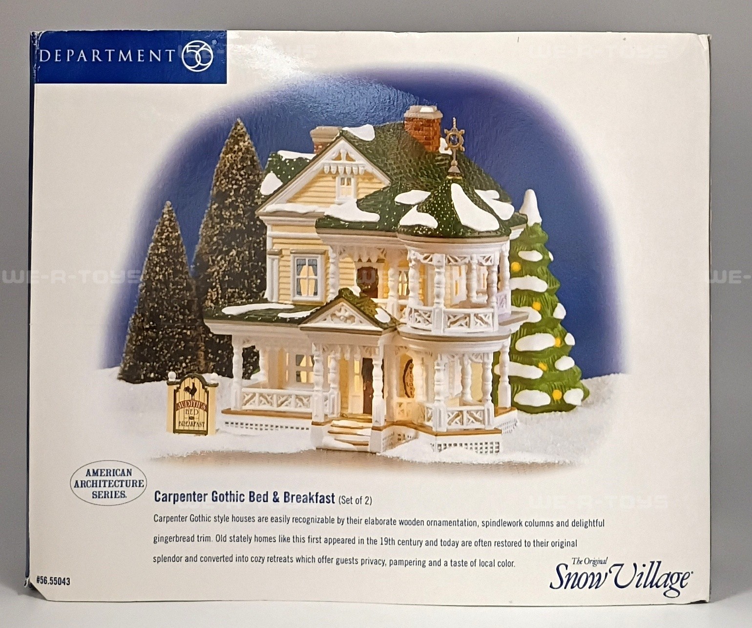Department 56 Bed&Breakfast Carpenter Gothic Original Snow Village 56.55043