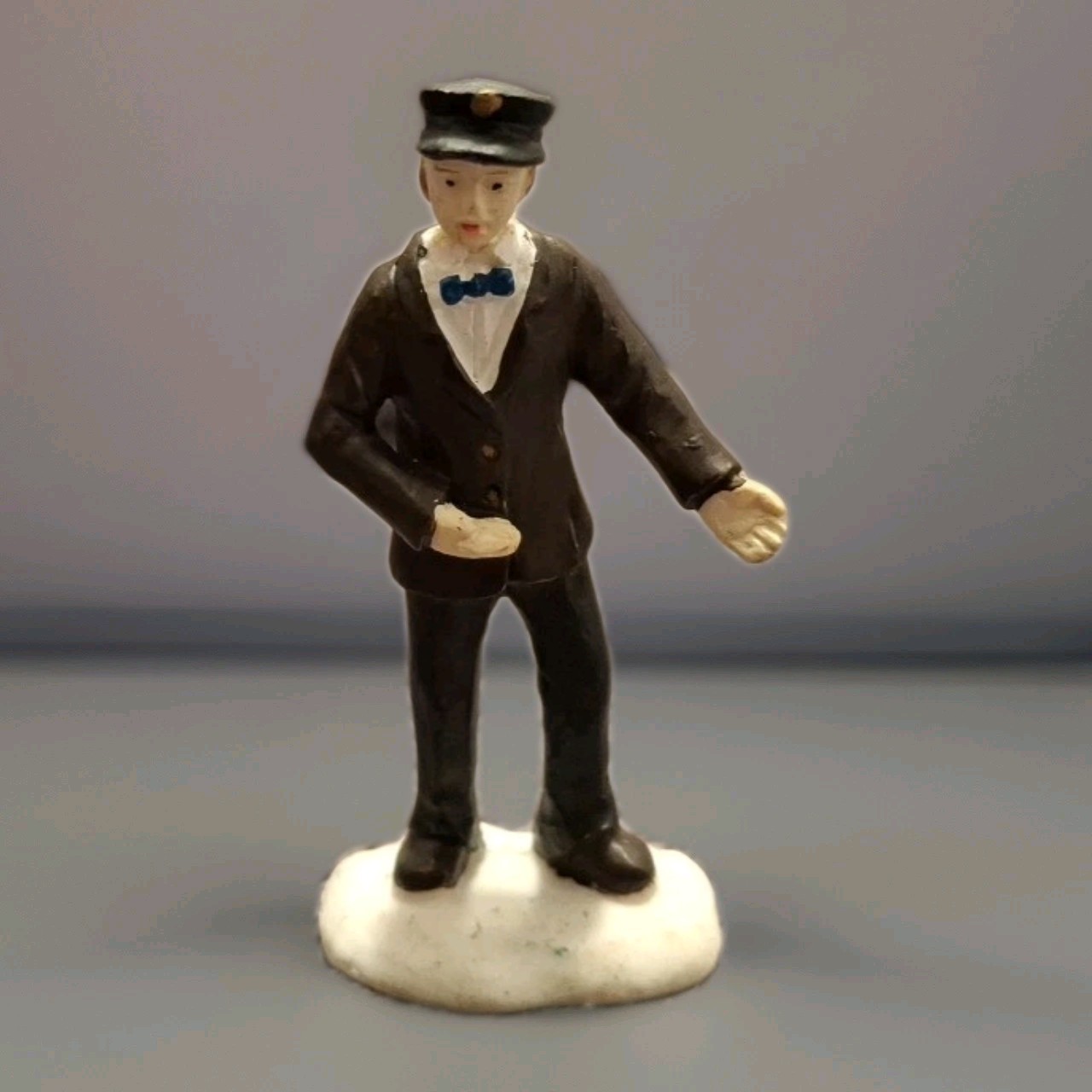 Lemax Train Conductor Christas Village 2 Inches Tall