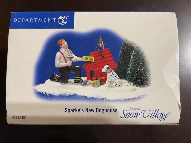 DEPT 56 SNOW VILLAGE Accessory SPARKY’S NEW DOGHOUSE (T) NEW