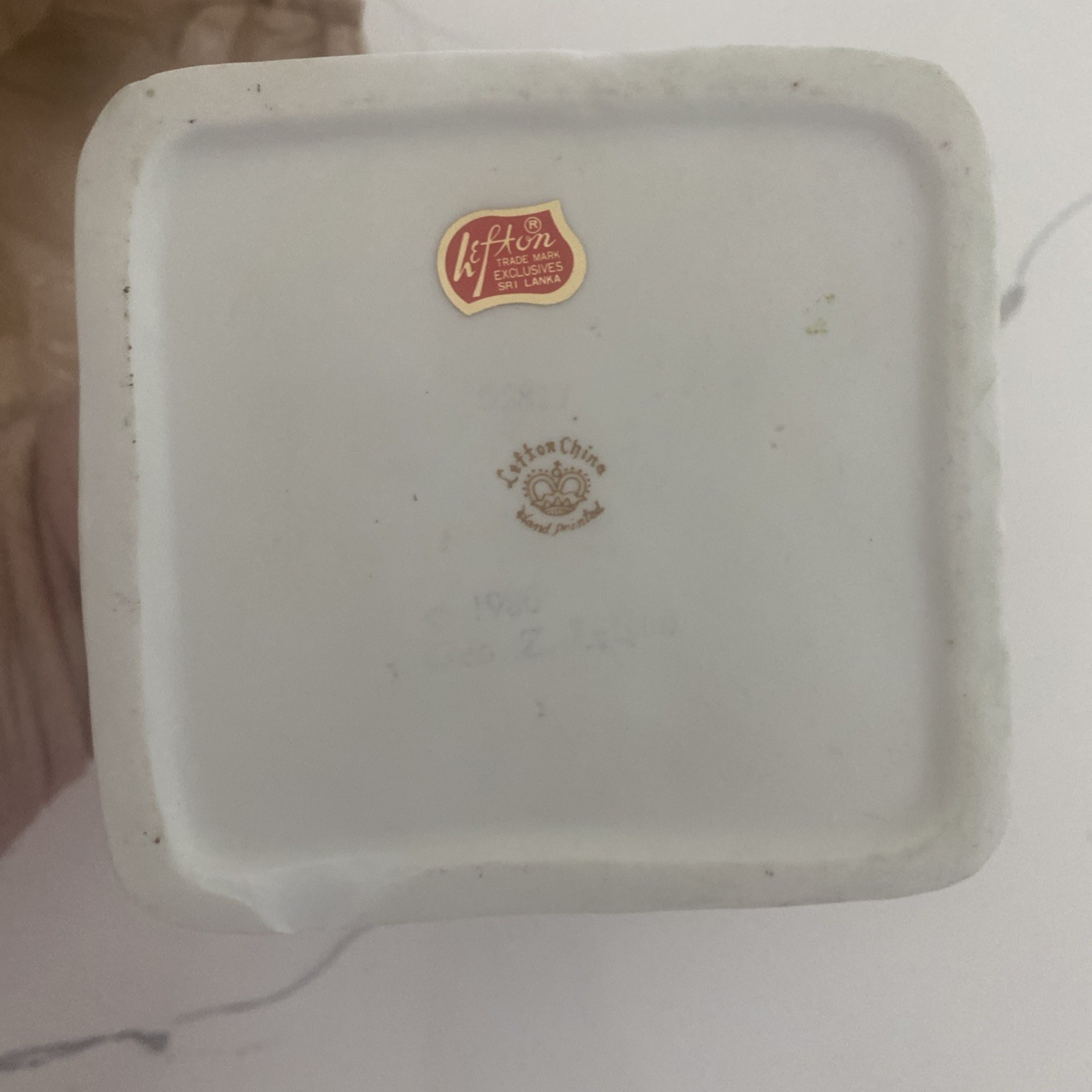 Vintage Lefton China Christmas Colonial Village Votive House Sri Lanka Exclusive