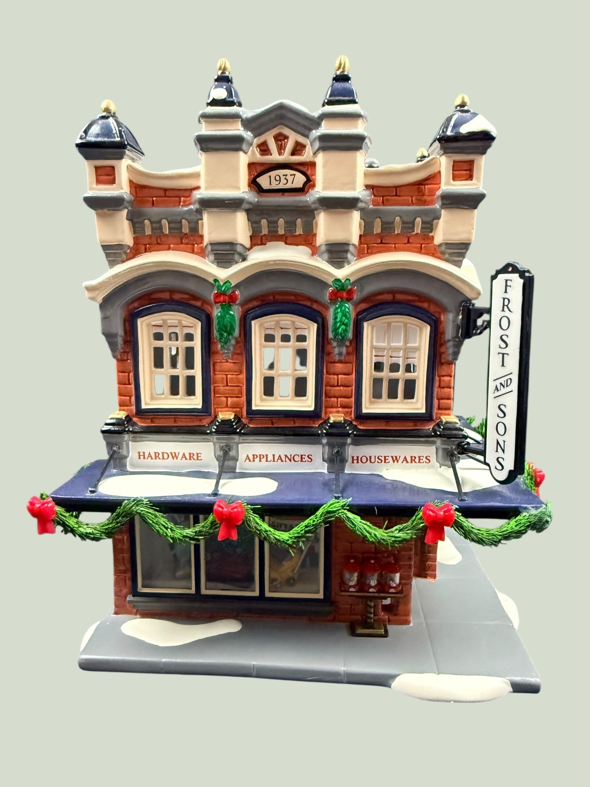 Dept. 56 Snow Village Frost And Sons 5 & Dime #55047 Making Christmas Accessory