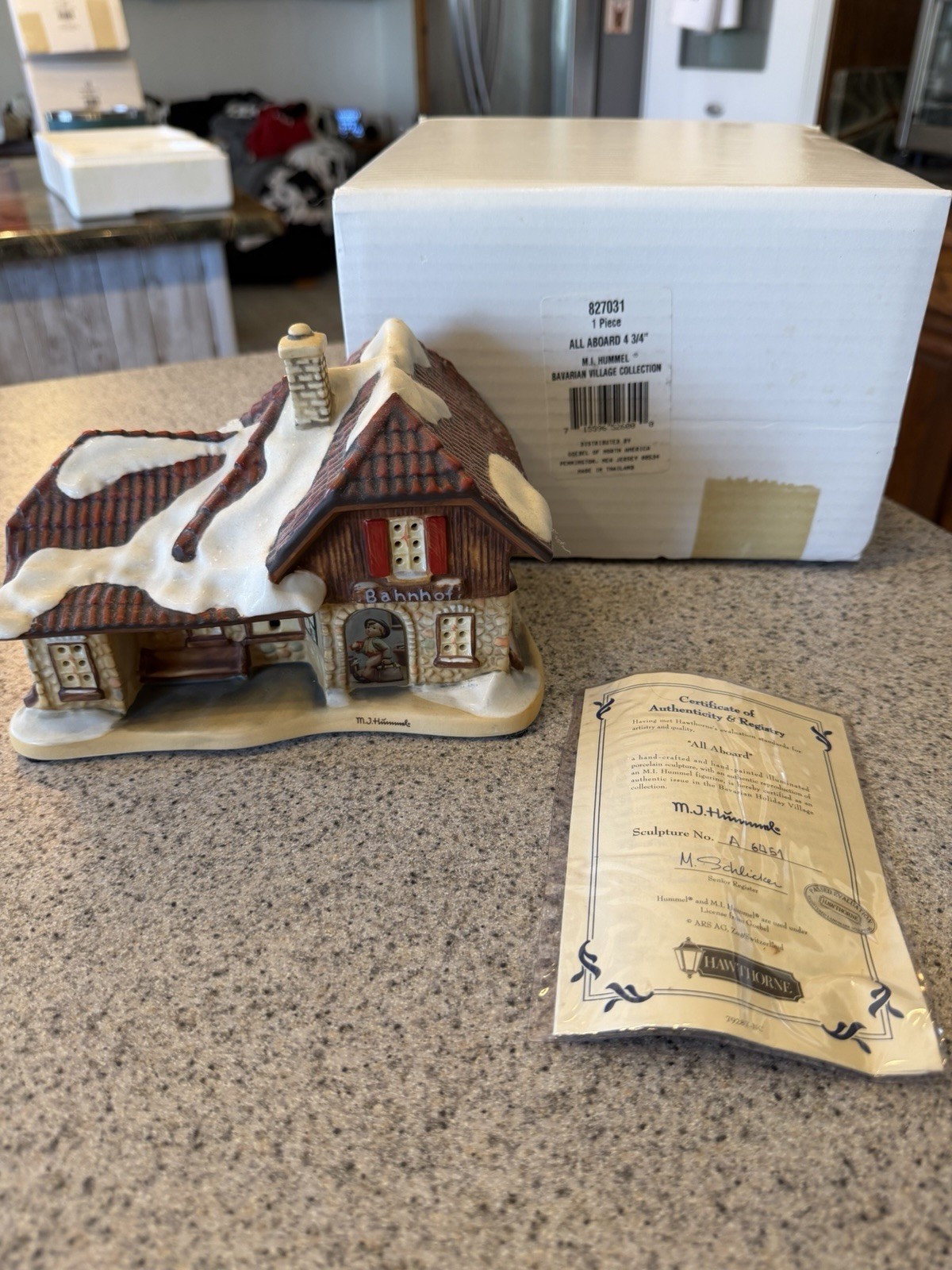 Hawthorne Village M.J. Hummel House Bavarian Village Collection “all aboard”