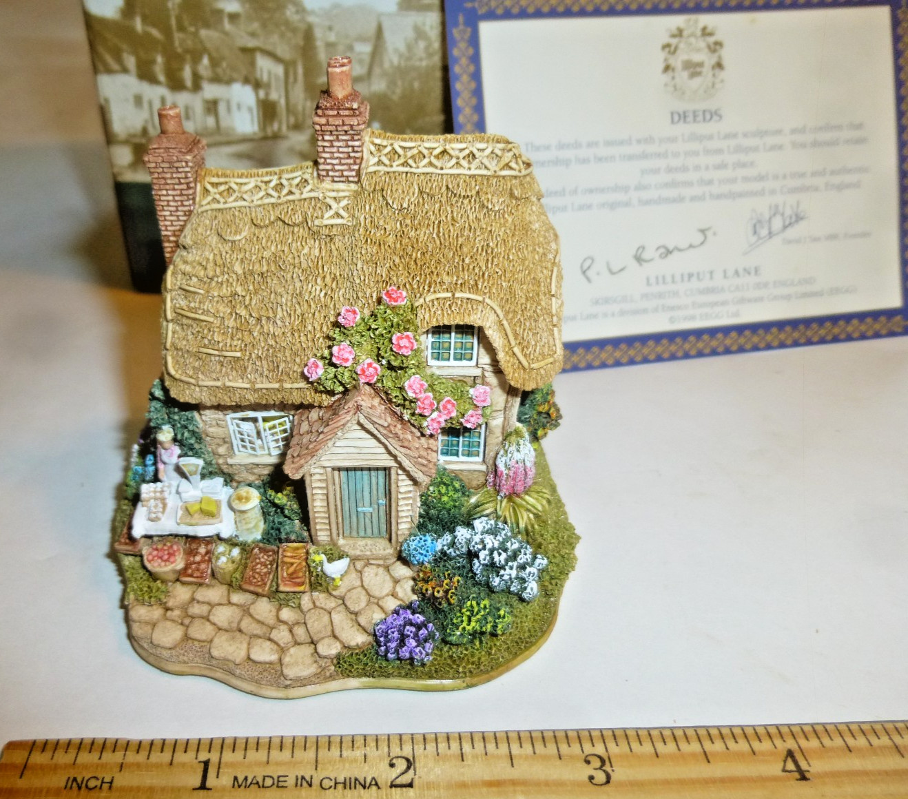 Lilliput Lane “Fresh Today”, 1999/2000 Collectors Club With Box and DEED