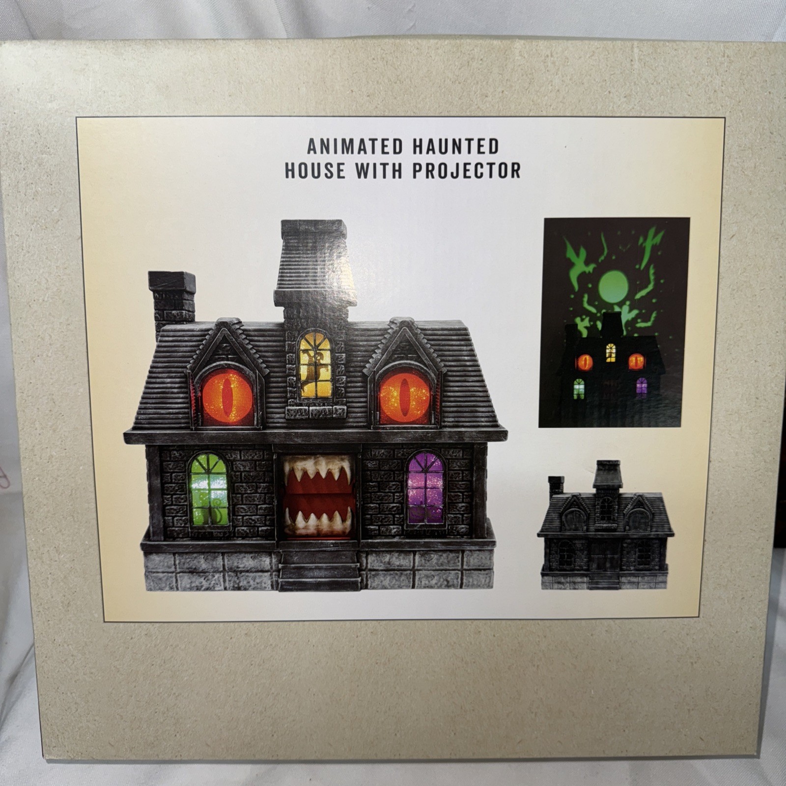 2025 Cracker Barrel Halloween Haunted House Projection Lights & Sound Eyes Teeth