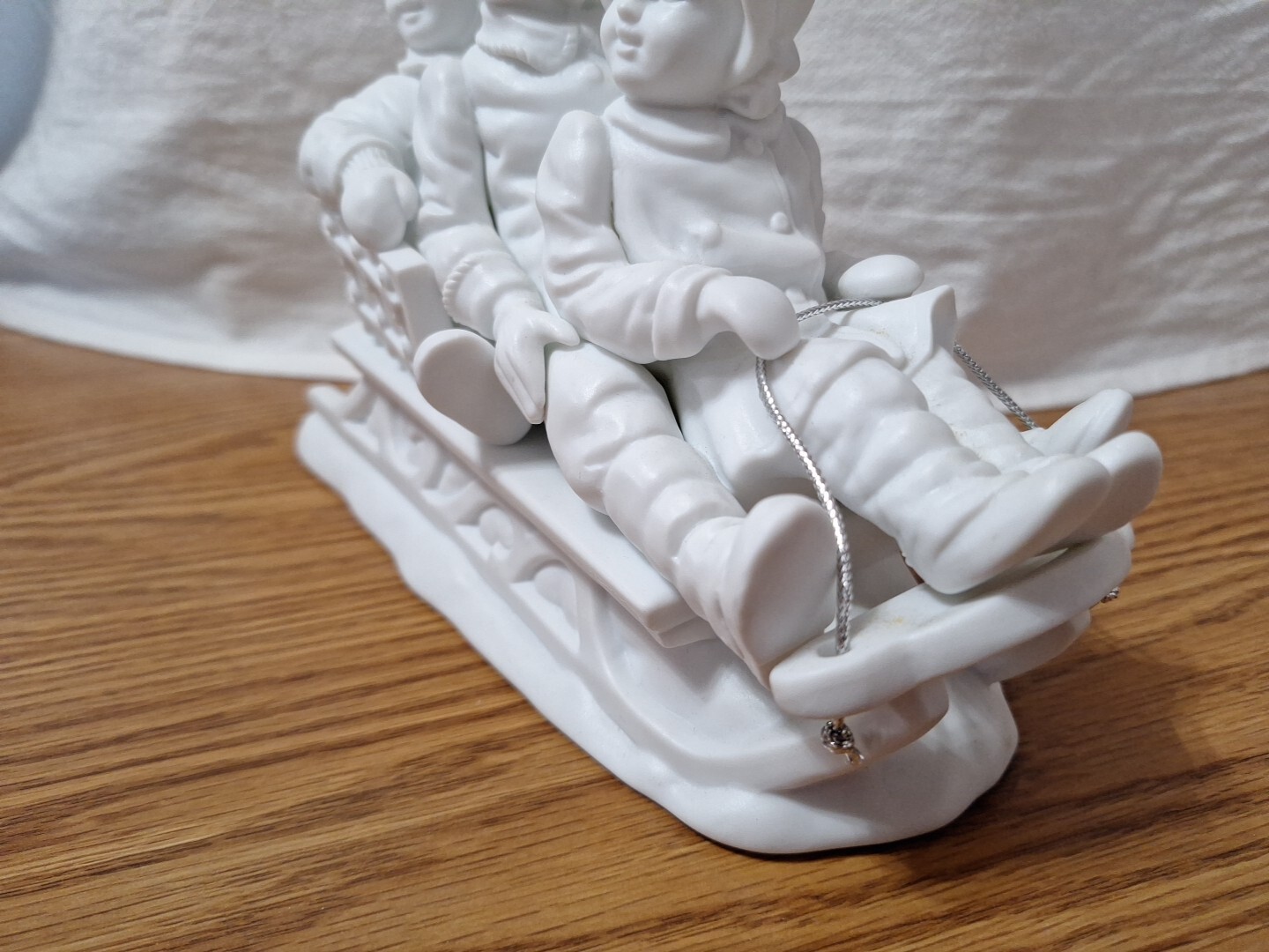 DEPT 56 Christmas Winter Silhouette Sliding In The Snow White FIGURINE 78492