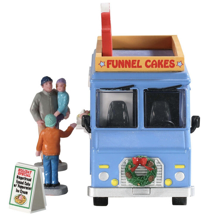Lemax Funnel Cakes Food Truck Holiday Village Train Carnival 3 Piece Set