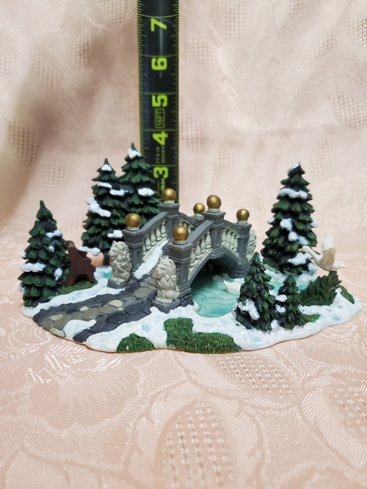 Stone Bridge Lake Park Landscape Traditions Lighted Village 59979 Replacement