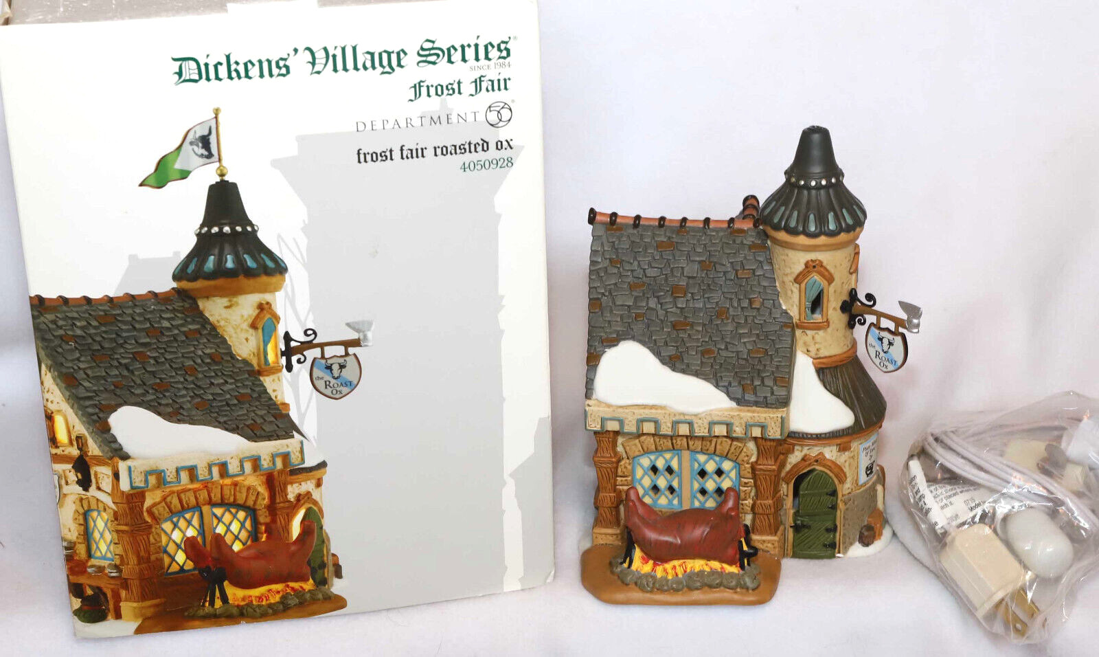 DEPT 56 FROST FAIR ROASTED OX 4050928 DICKENS VILLAGE CHRISTMAS