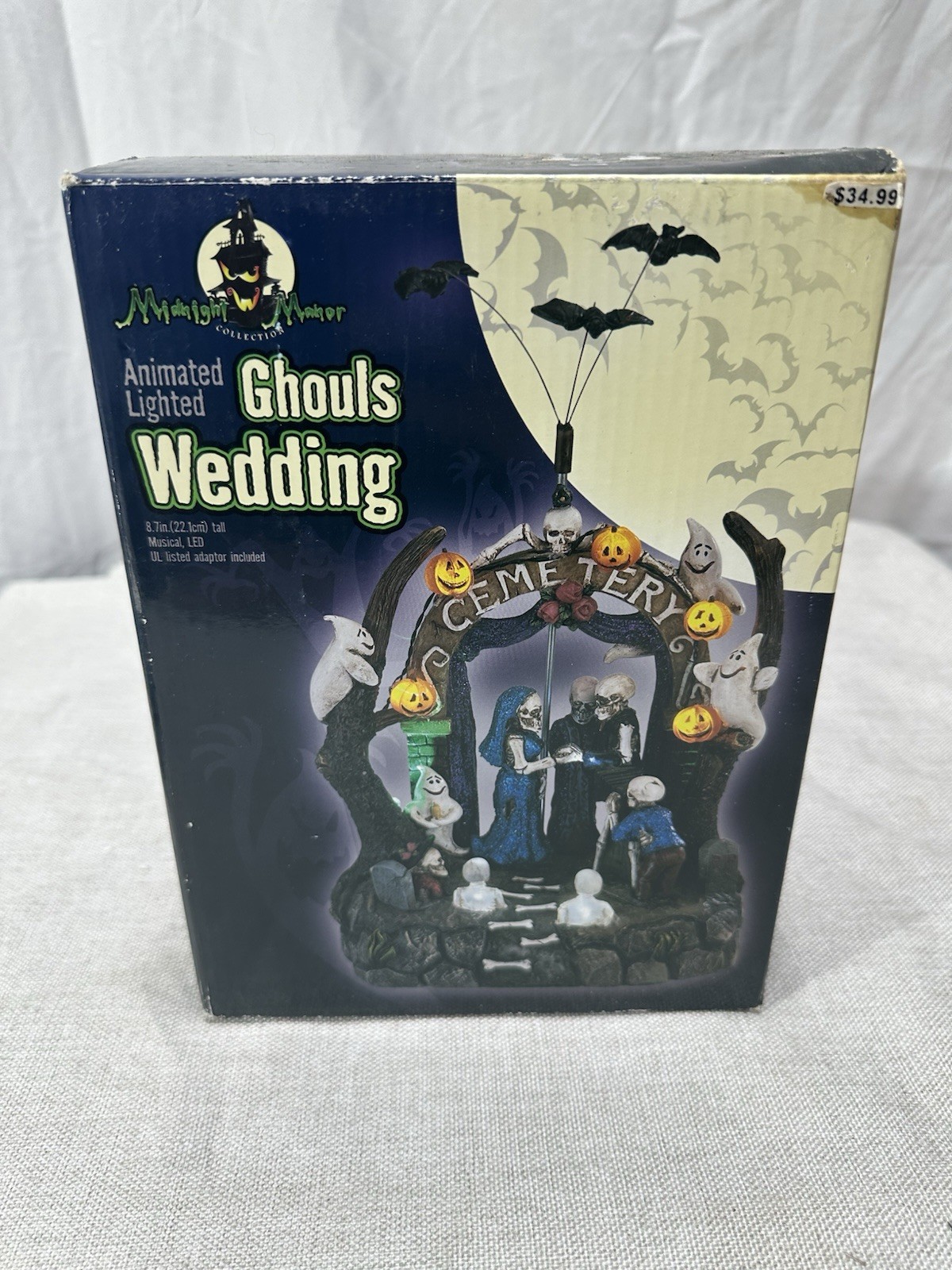 Vintage Midnight Manor Ghouls Wedding Animated Lighted Halloween NEW IN BOX