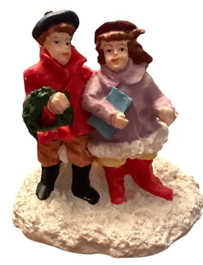Vtg. Lot Of 13 Pcs Lemax – Christmas Village Resin Figurines App 3 Inches Tall