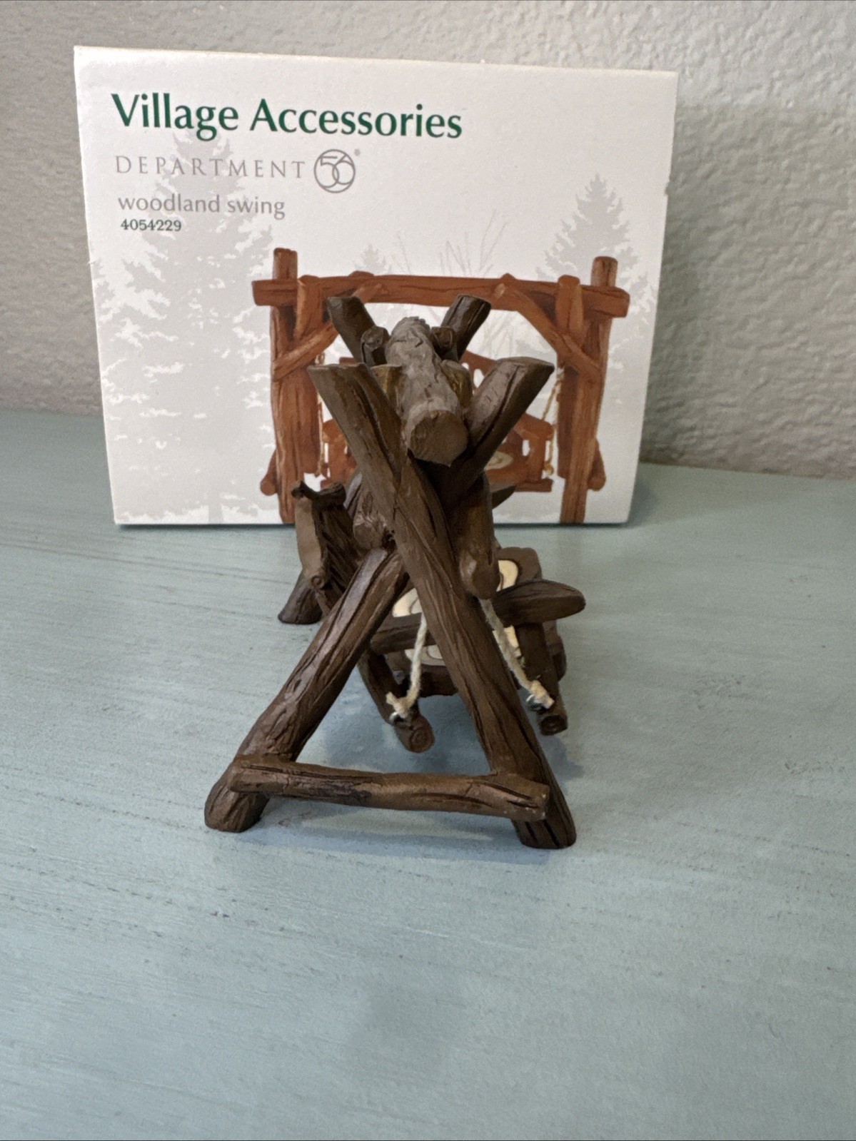 Dept 56 Woodland Swing Village Accessories #4054229 w Original Box