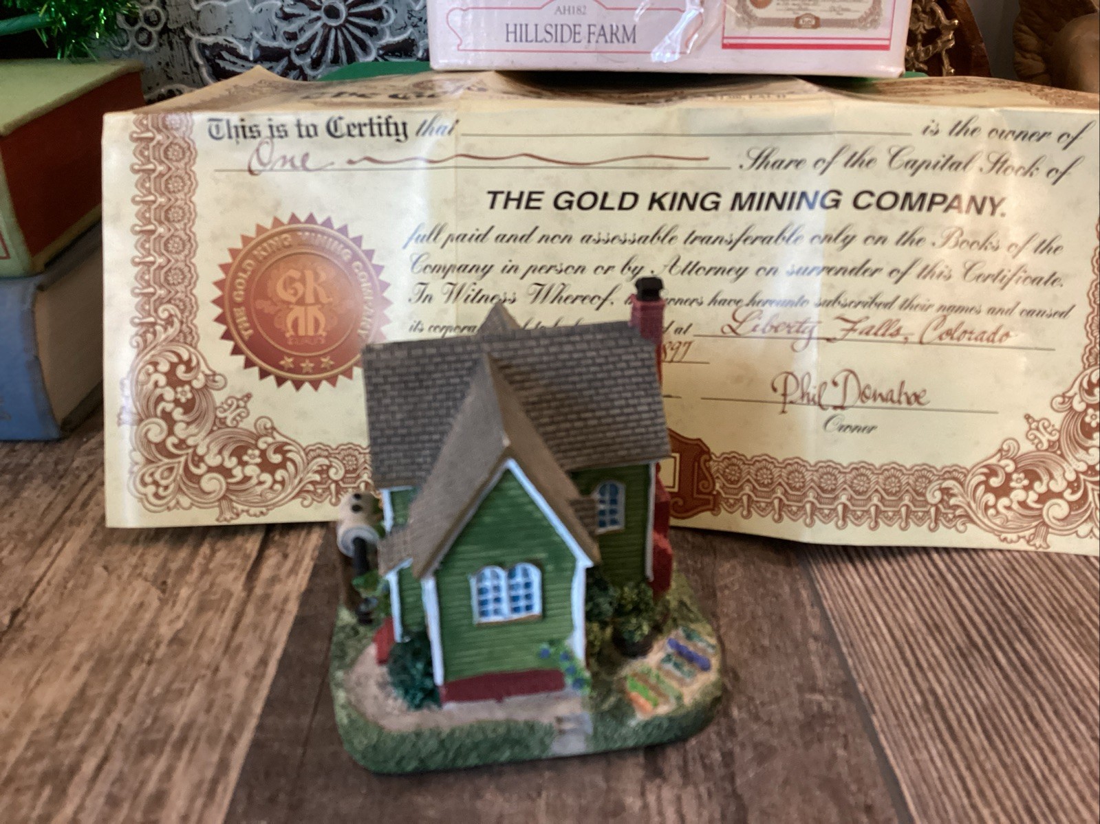 Liberty Falls Americana Collection Hillside Farm & Mining Share AH182 1999