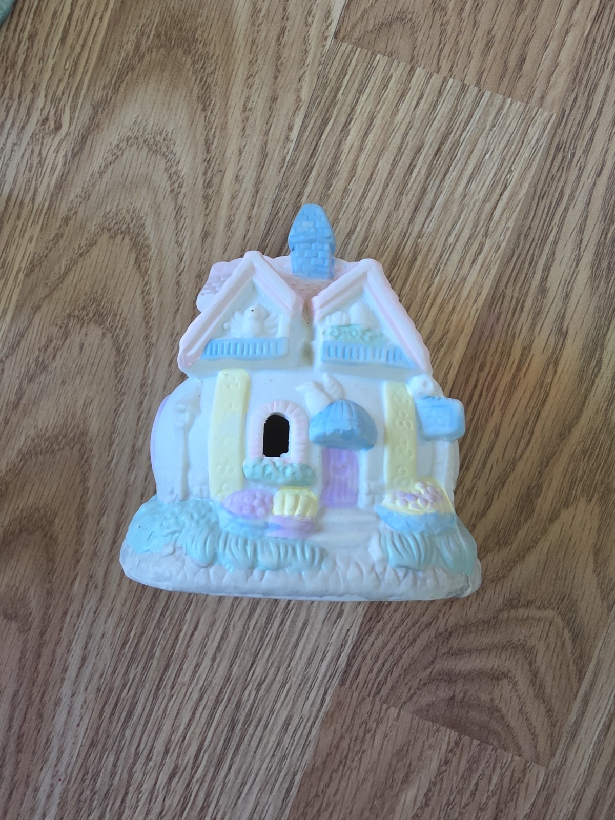 Vtg Bunny Village Set Ceramic Porcelain Miniature Houses Cottagecore Nursery
