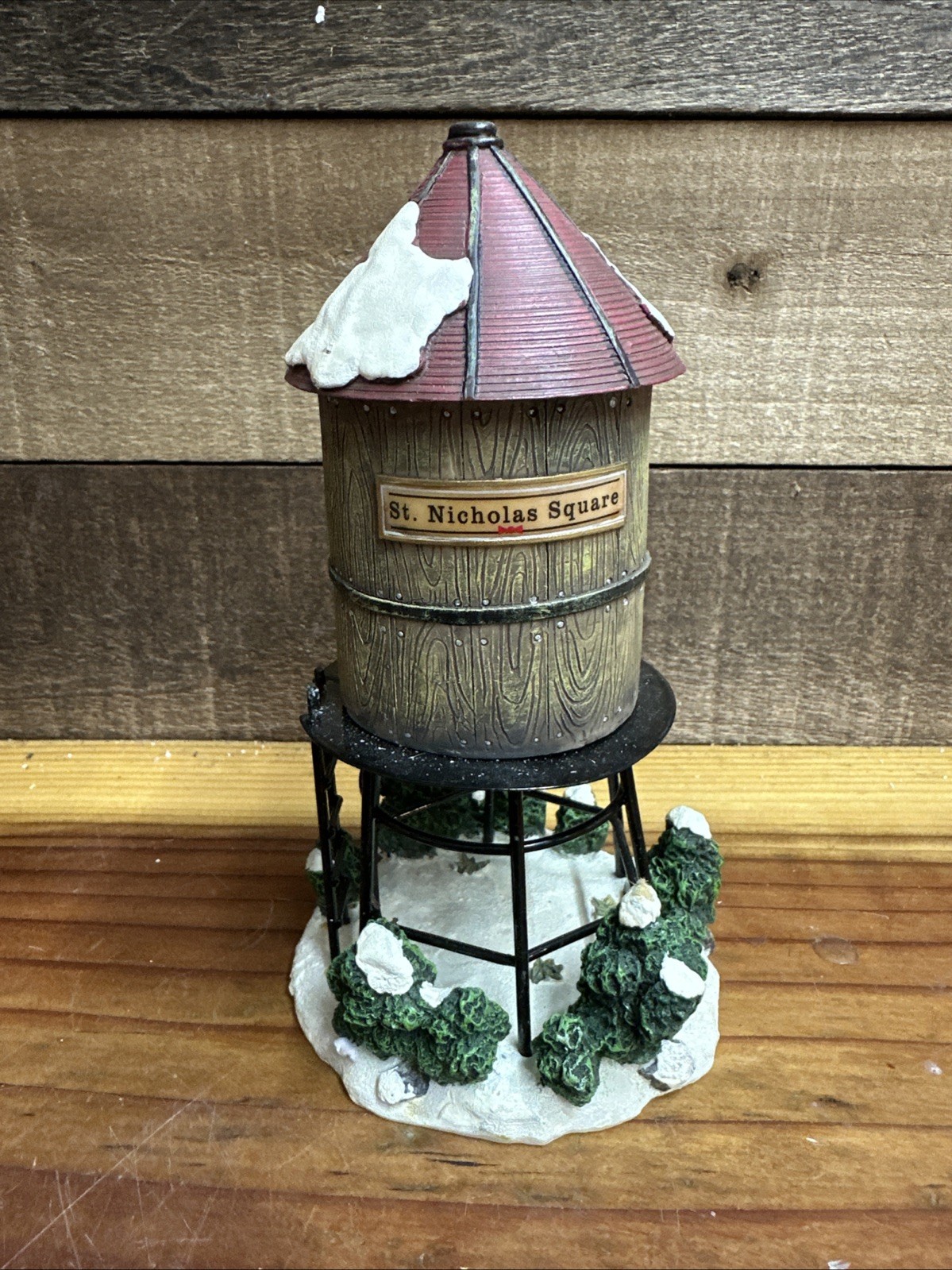St. Nicholas Square “Village Water Tower” The Village Collection In Box