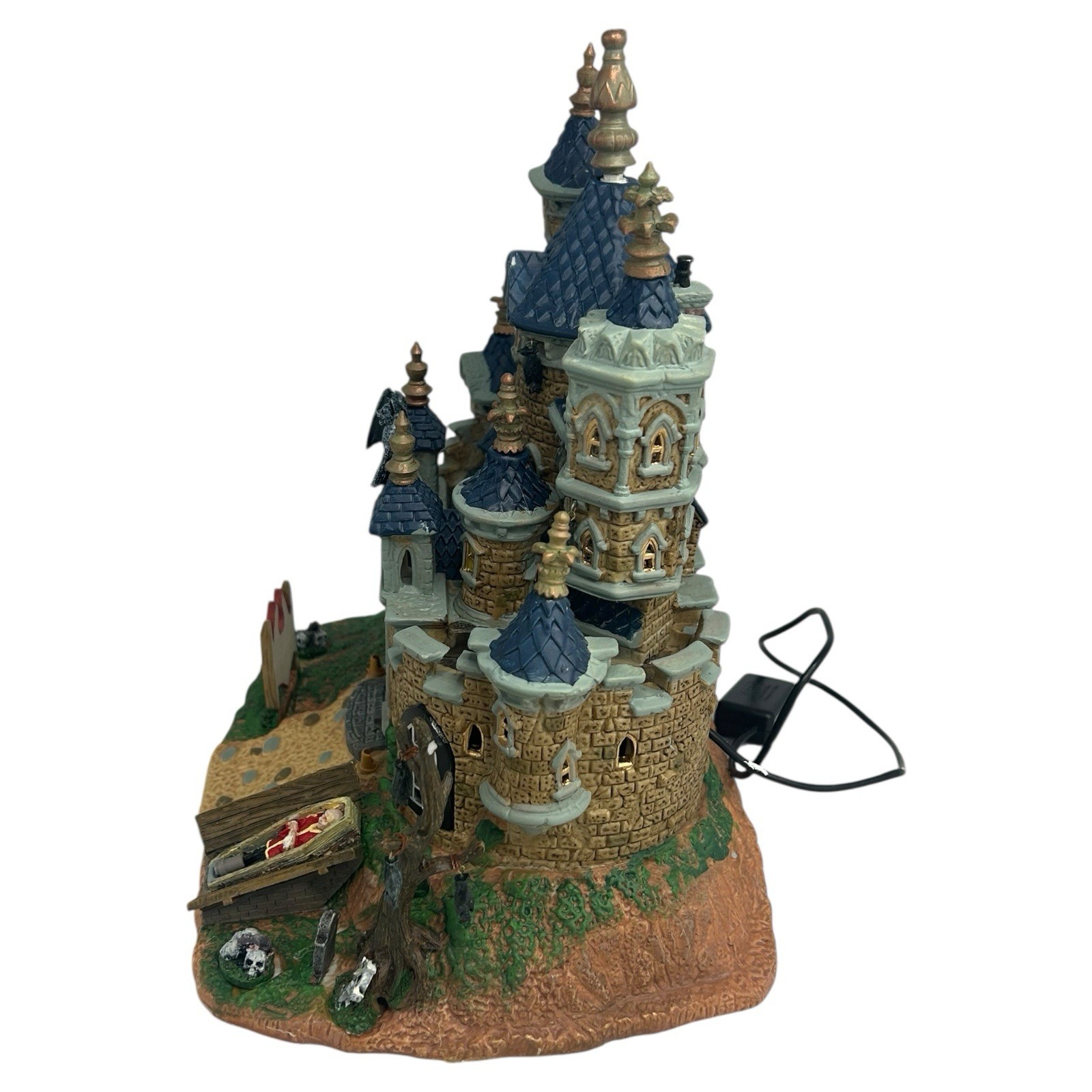 Lemax Spooky Town Vampire Castle #75498 2007 Retired Halloween Collectible Works