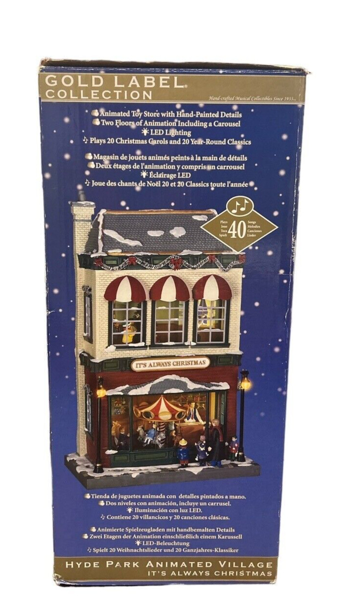 Mr. Christmas – Animated Hyde Park Village STUNNING – Gold Label Collection