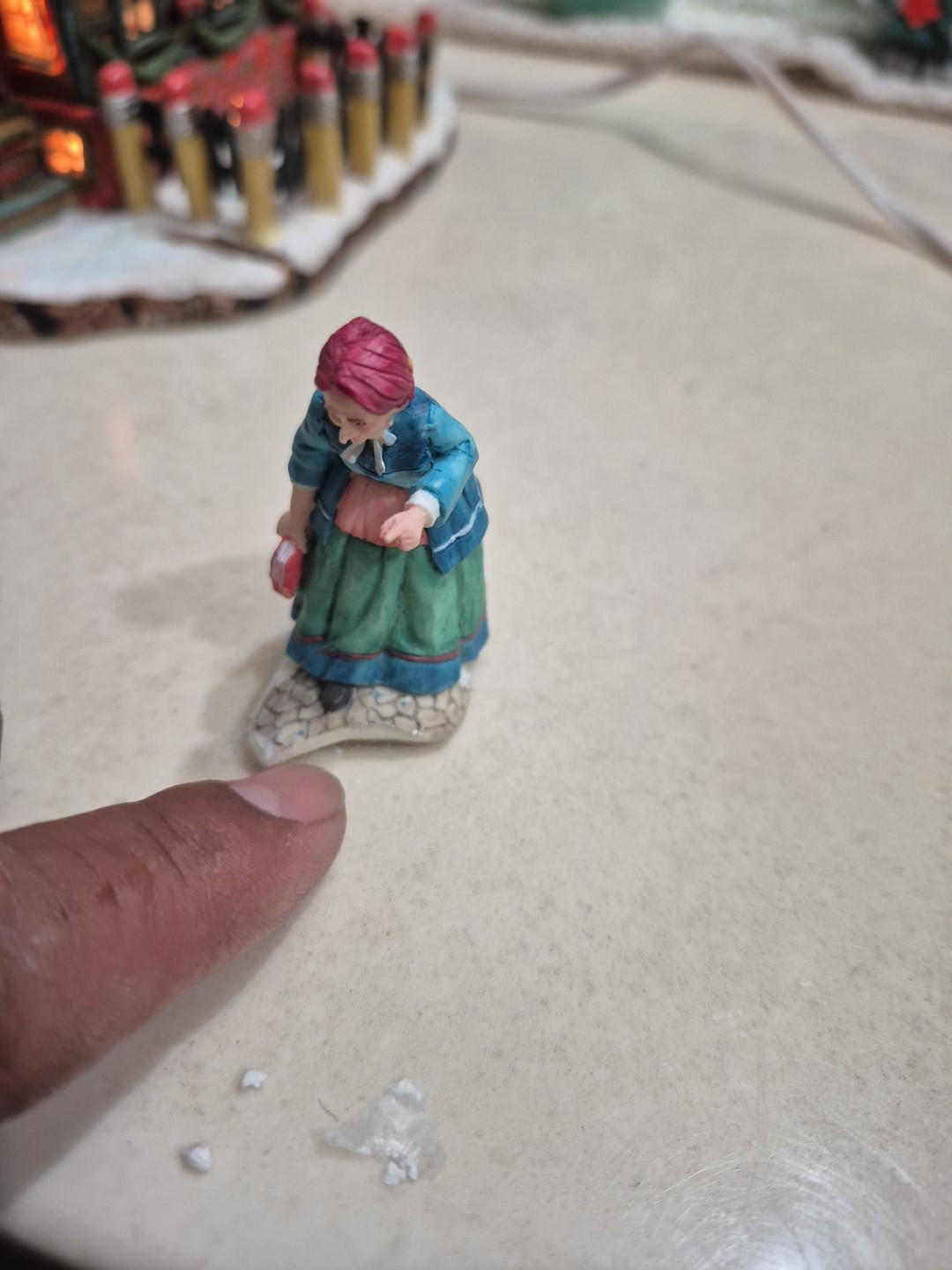 Dept 56 LAMBSVILLE SCHOOL Lighted Porcelain House, Storybook Village 1996