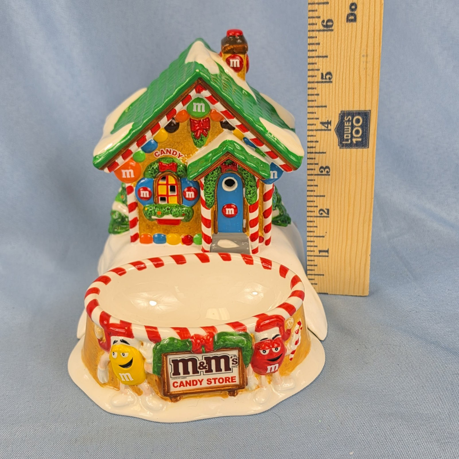 Dept 56 M&M’s Candy Store Lighted Candy Dish Village Accessory 2004 Working