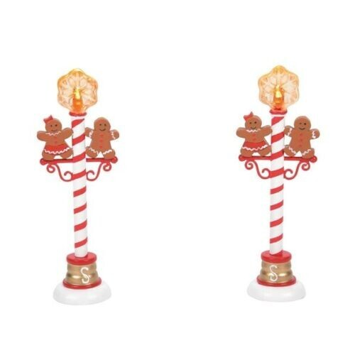 Dept 56 General Village GINGERBREAD STREET LIGHTS 6007683 NEW