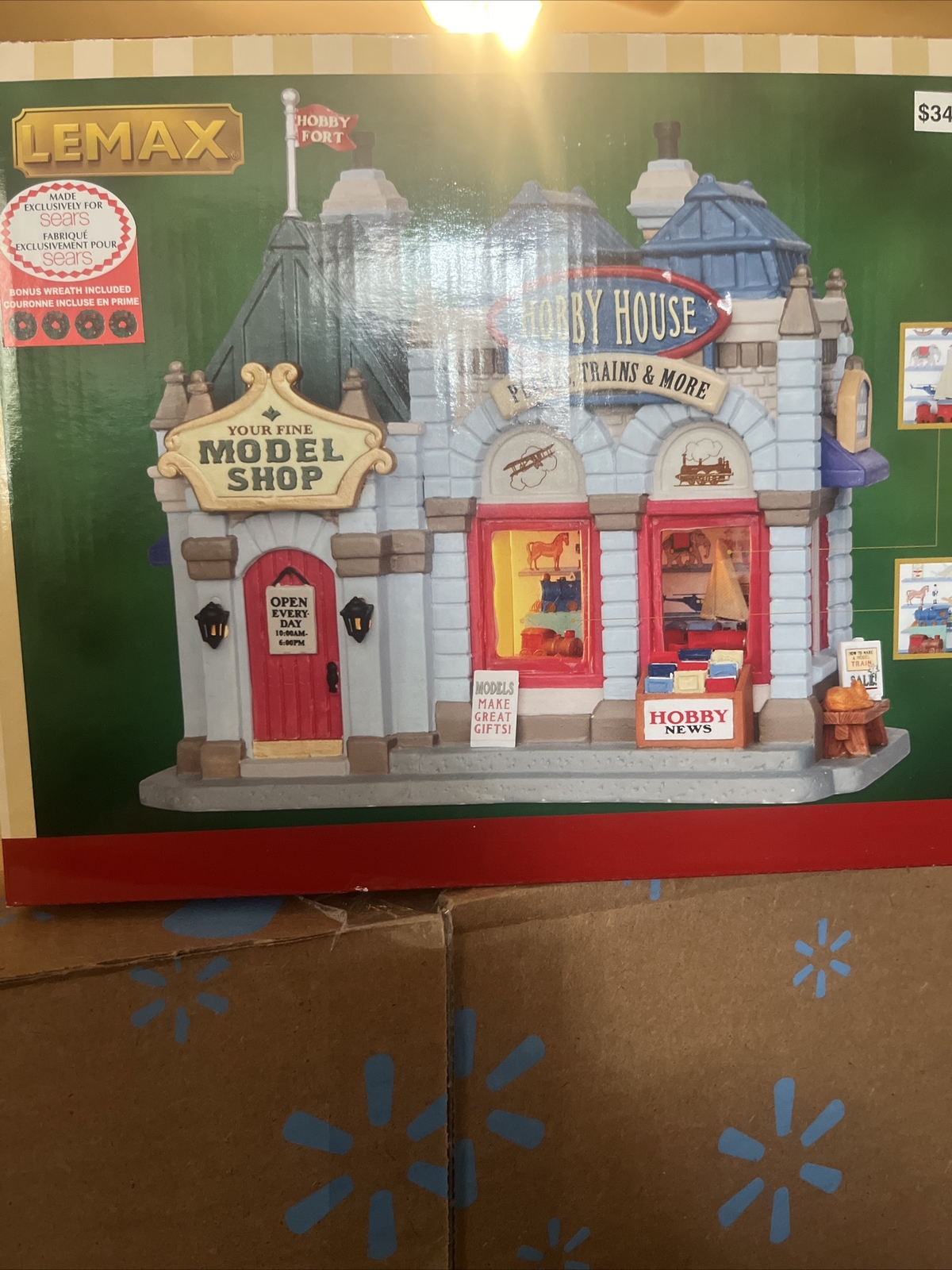 Lemax Hobby House Porcelain Lighted Building Christmas Decor, Collectible
