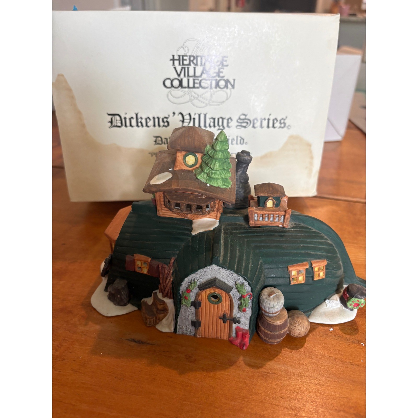 Department 56 Dickens Village Peggotty’s Seaside Cottage David Copperfield Green