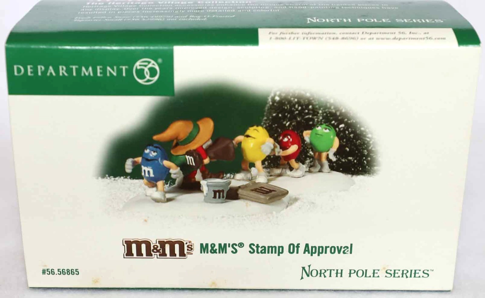 DEPT 56 M&M’S STAMP OF APPROVAL 56865 NORTH POLE VILLAGE CHRISTMAS