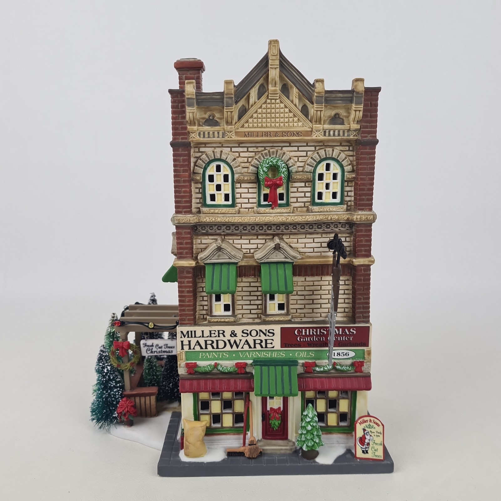 🚨Department 56 Miller & Sons Hardwarw & Garden Center 799994 Christmas City Set