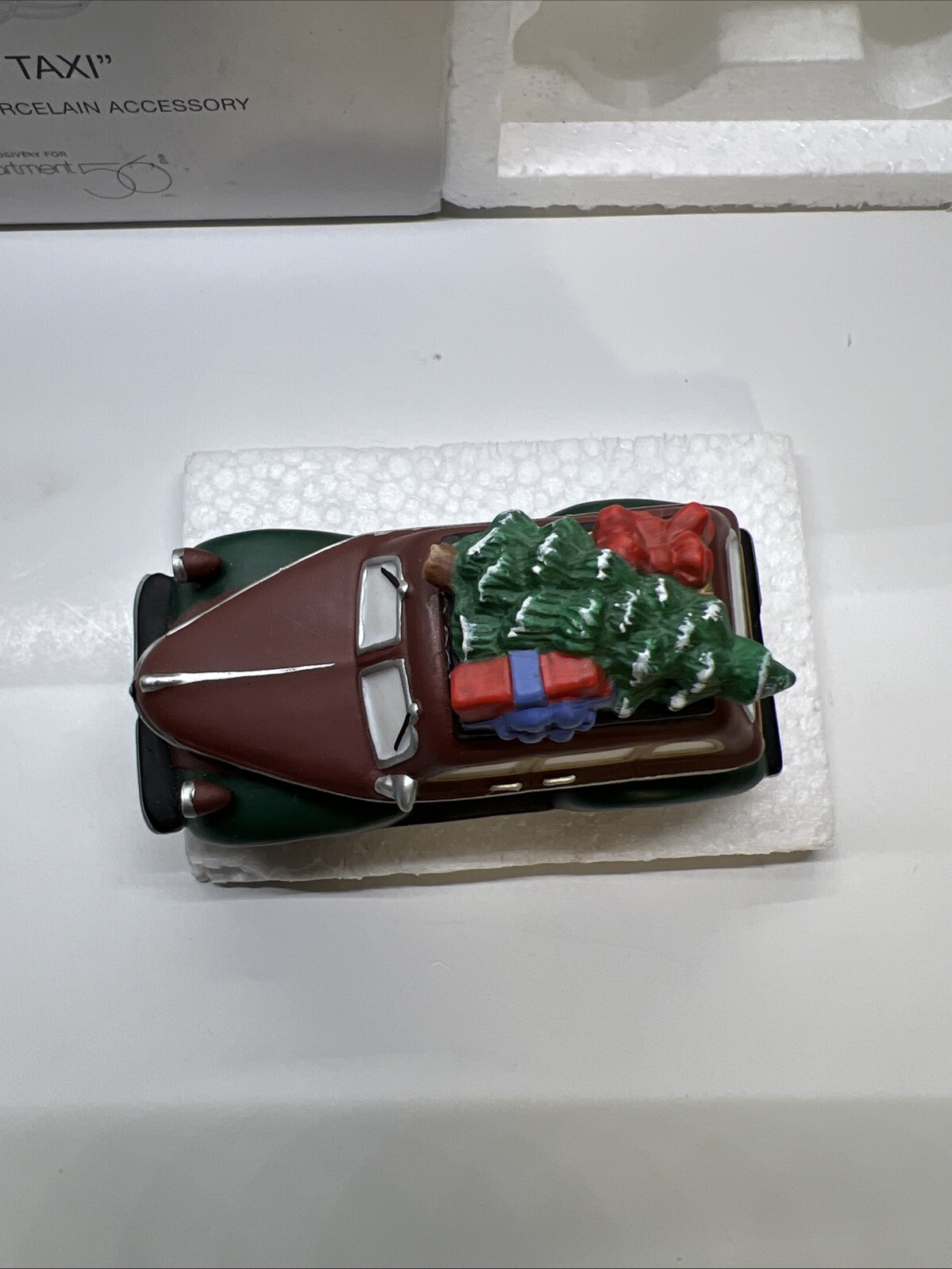 Dept 56 City Taxi Heritage Village Collection #58894 In Box READ Approx 2.5 X 4”