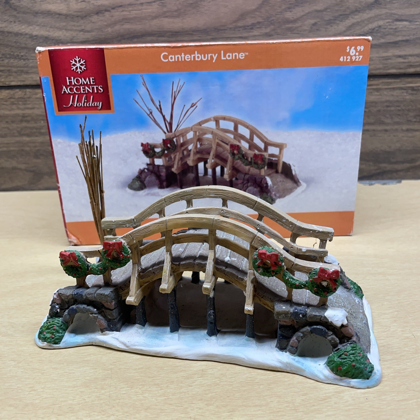 Home Accents Holiday Canterbury Lane Bridge Christmas Village 412 927 Home Depot