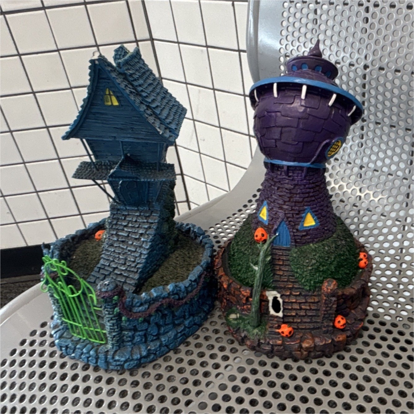 Hawthorne Village Black Light Nightmare Before Christmas Jack & Dr. Finkelstein…