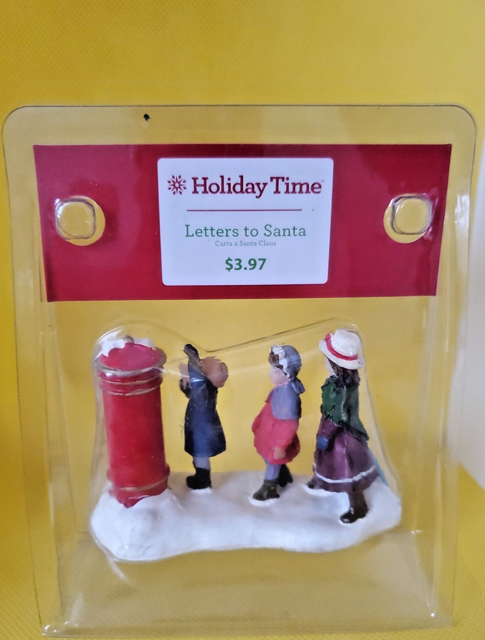 Vintage Holiday Time Christmas Village Letters To Santa (in original packaging)