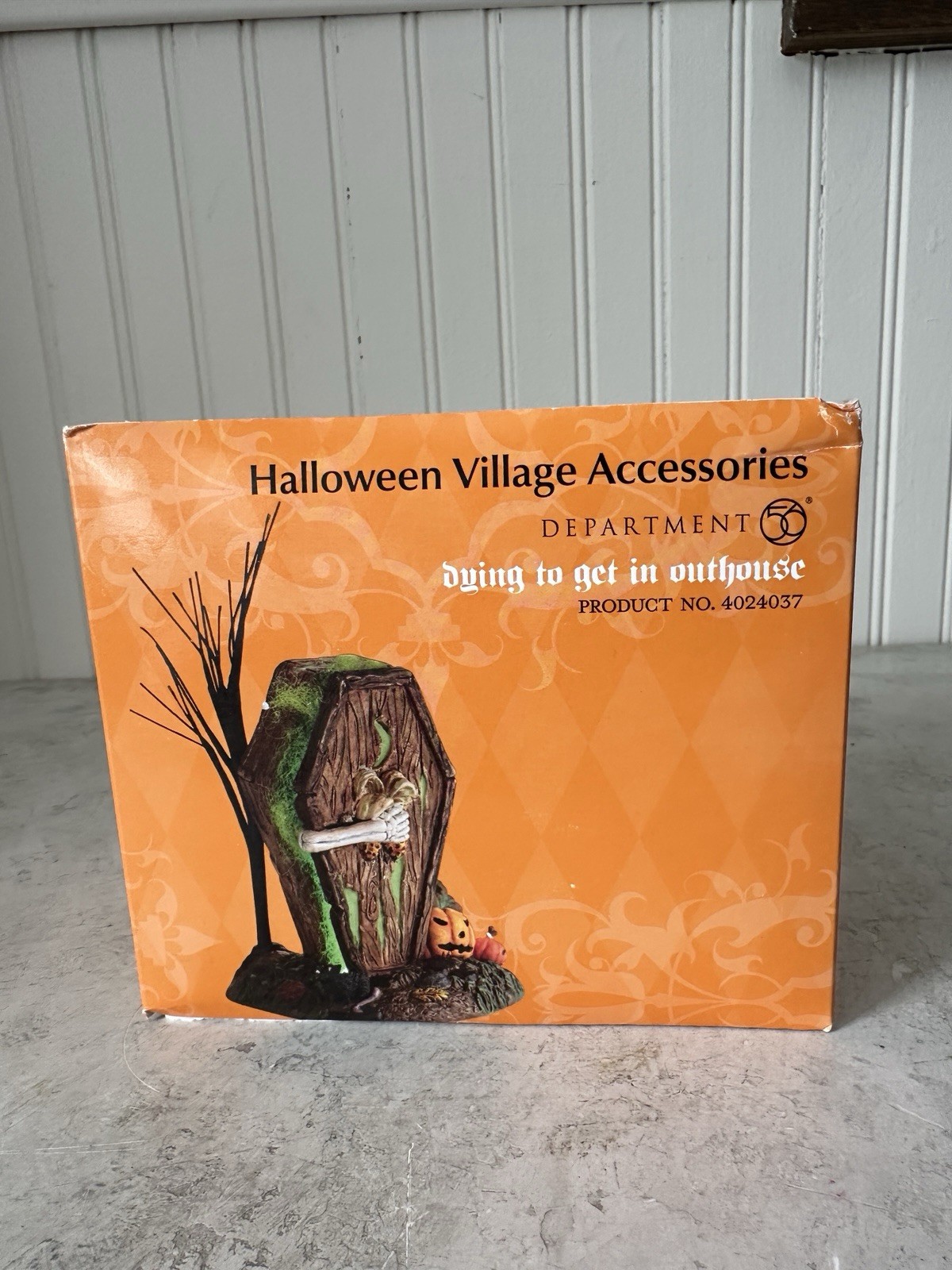 Dept 56 Halloween Dying To Get In Outhouse Village Accessories 4024037 In Box