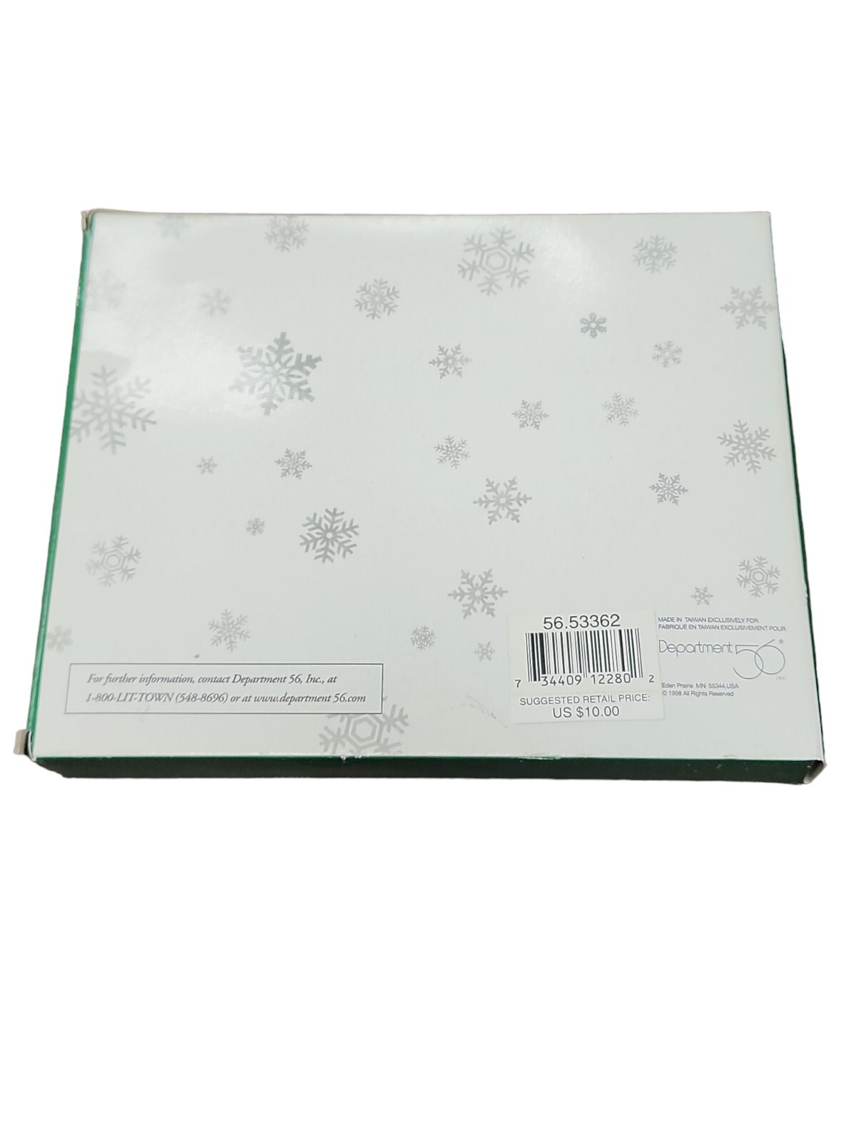 Dept. 56 Glistening Snow 11 ounce New in Box Retired 2001 Heritage 53362