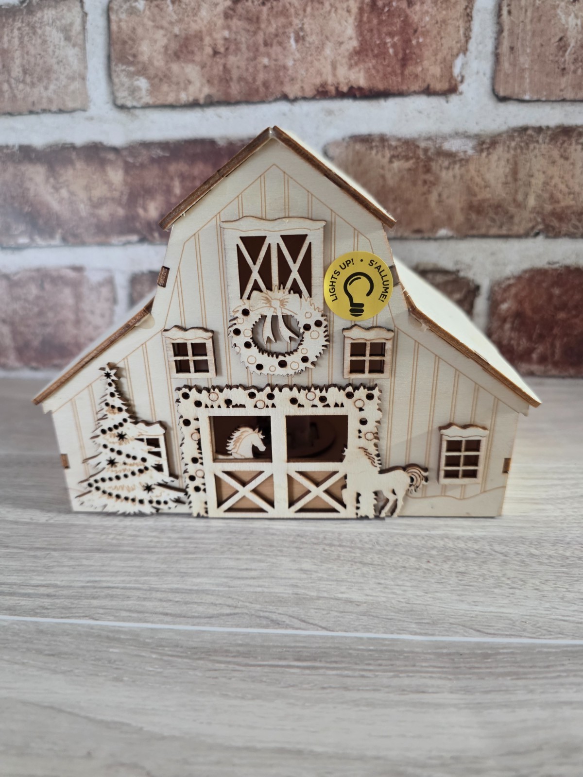 MAKE Market Christmas Noel LED Wood Decor Christmas Barn