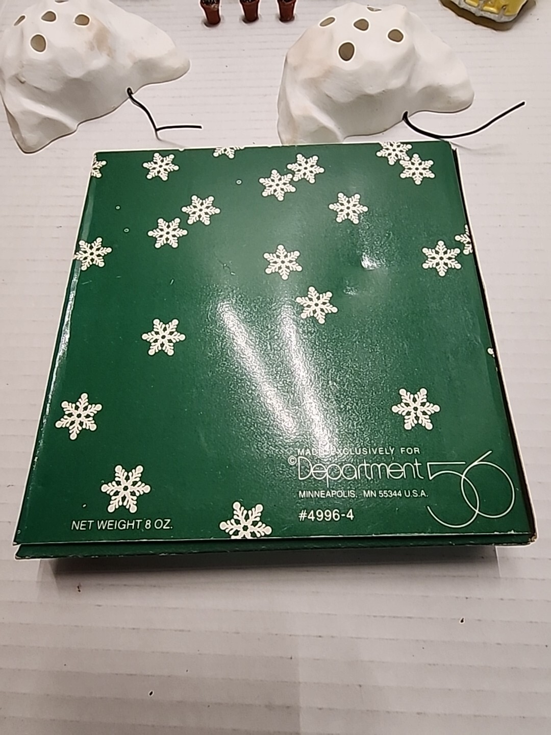 Dept. 56 Village Accessories, 20 Landscape Trees, Taxi 1987, Snow Crystals, Rock