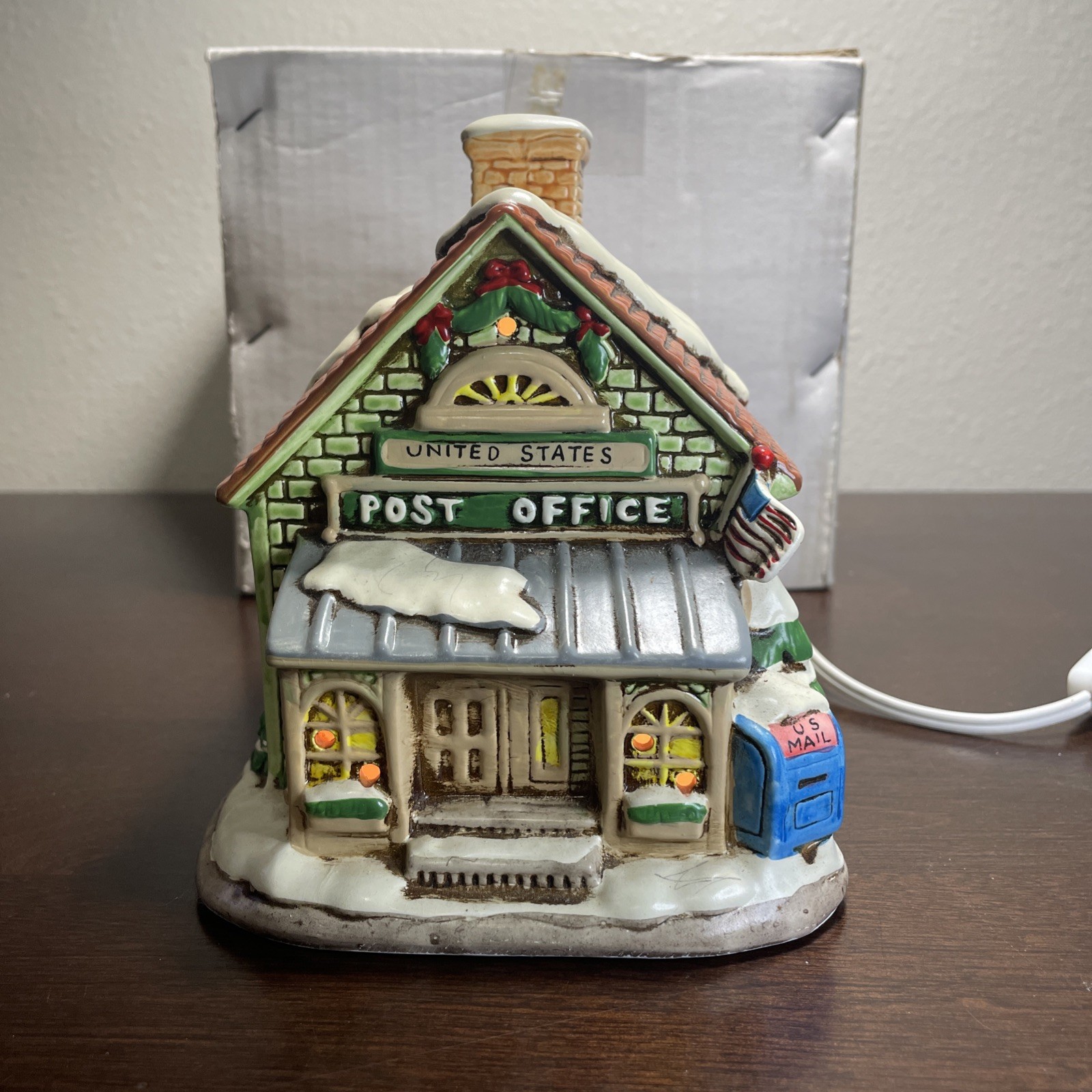 Lefton Colonial Village “Post Office” 06343 Byron Wood Vintage 1986 free ship