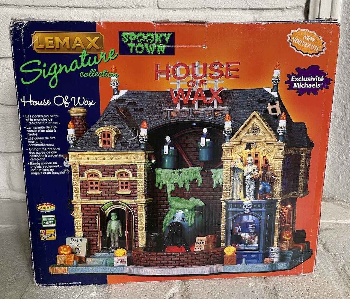 Lemax Spooky Town House Of Wax Signature Collection RETIRED