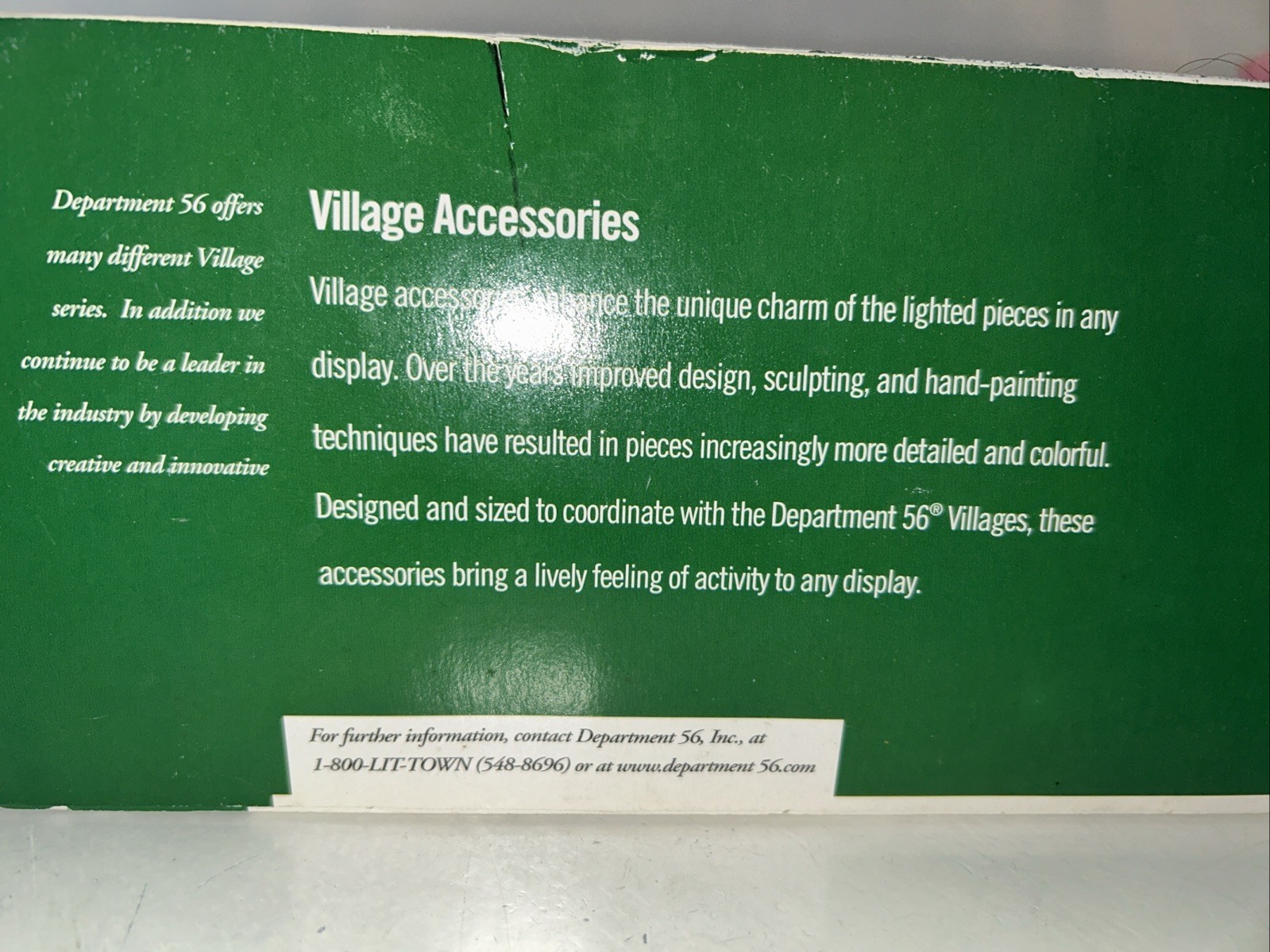 Dept 56 Craggy Cliff Platform #56.52794 Village Accessories NIB Retired Trees