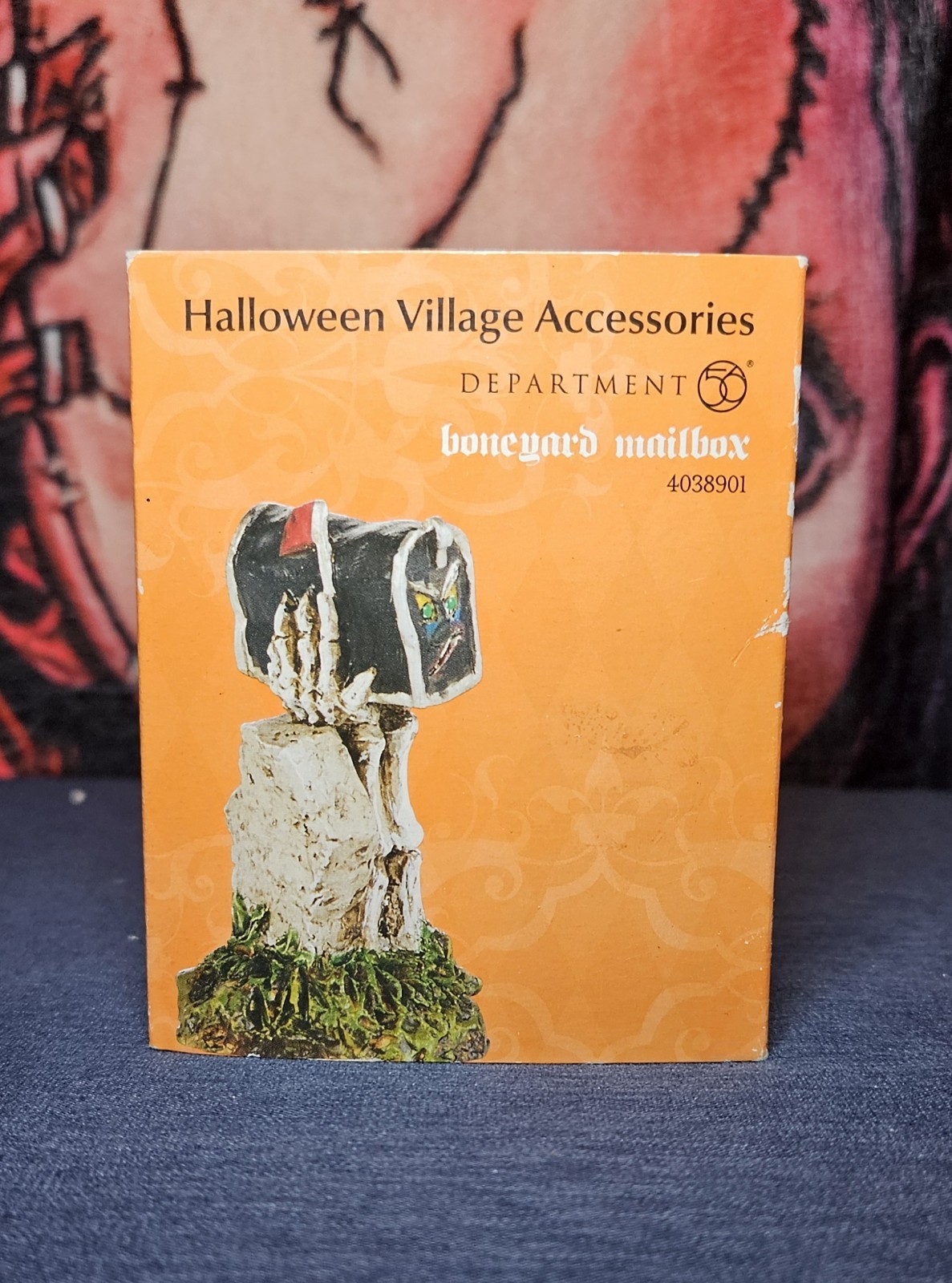 Dept 56 Halloween Village Accessories Boneyard Mailbox #4038901 Retired New
