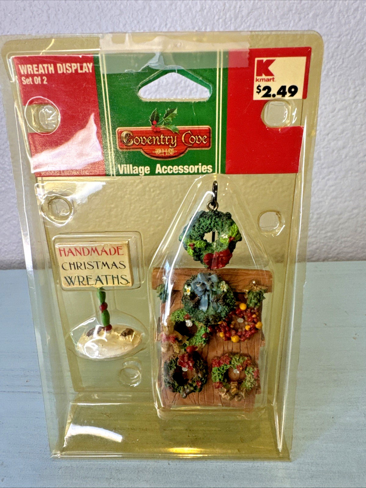 Lemax Coventry Cove Christmas Village Wreath Display Stand Set of 2 in Package