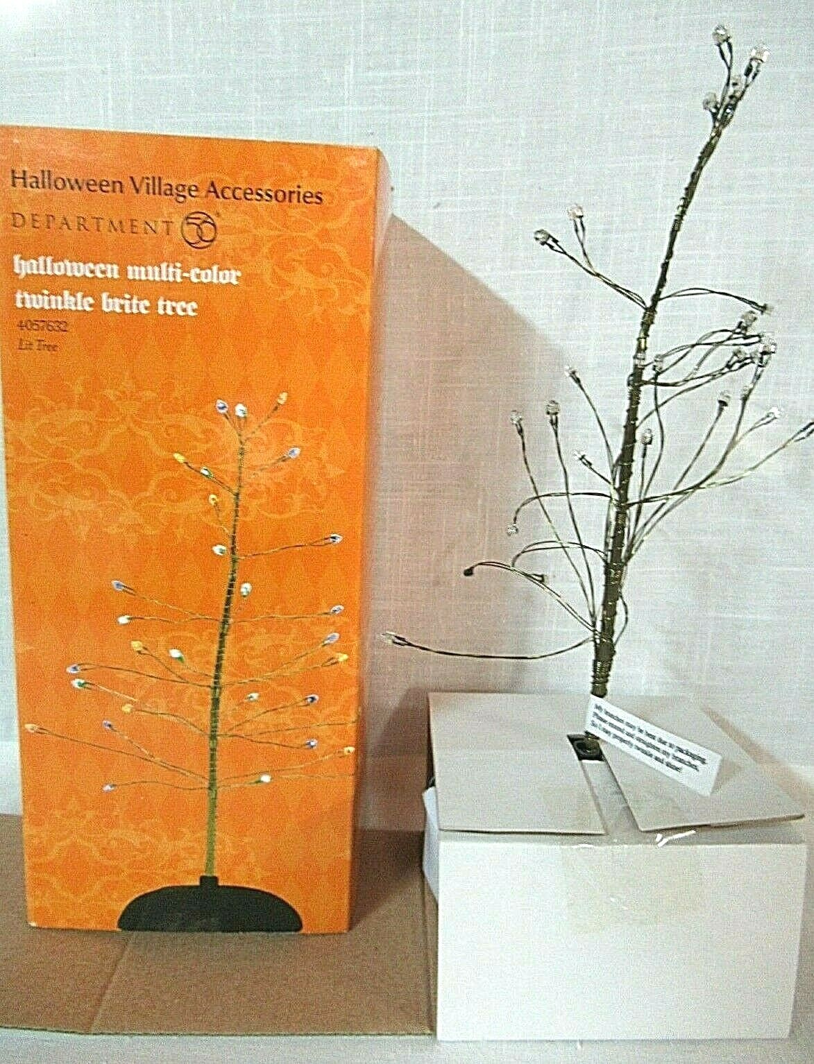 Depart 56 Halloween Accessory ~ Halloween Multi-Color Twinkle Brite Tree 4057632