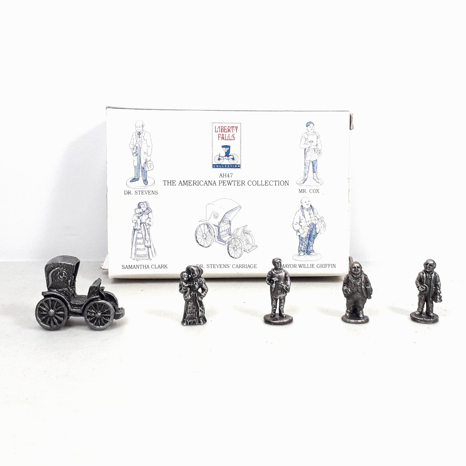 Liberty Falls Pewter Miniature Collection AH47 Set Of 5 Figurines