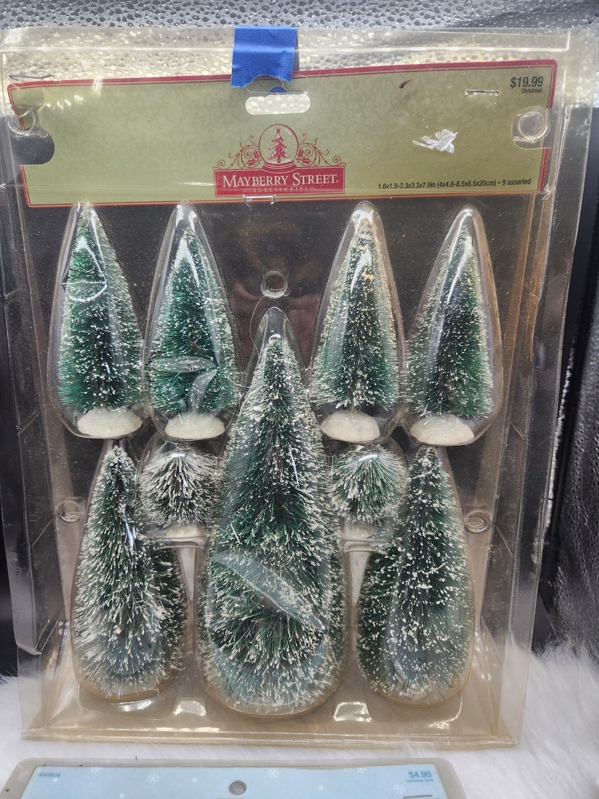 Lot 0f 12 Bottle Brush Trees 2″ to 8″ size NOS